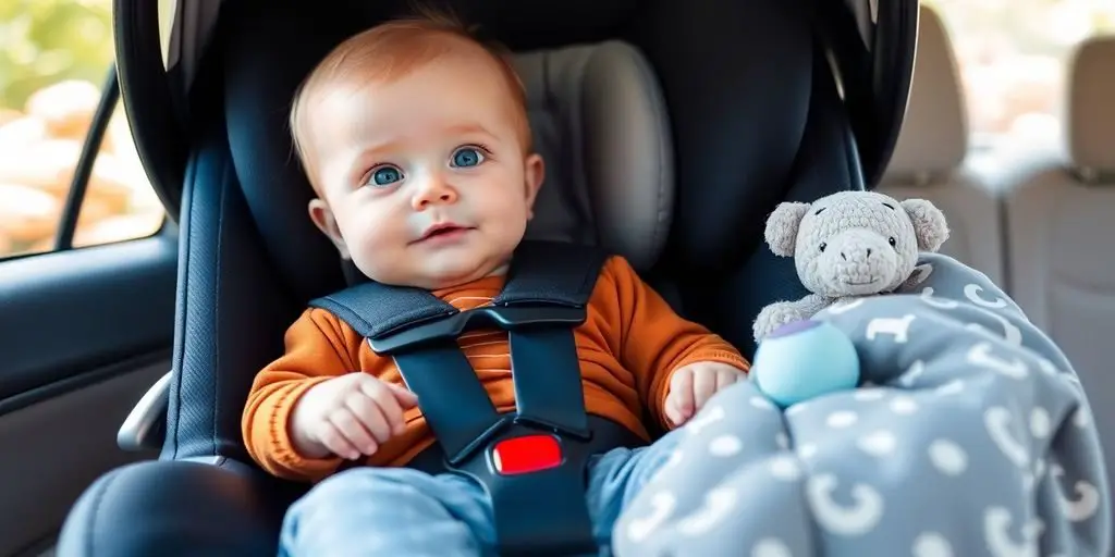 Bebê conforto usando cadeirinha no carro