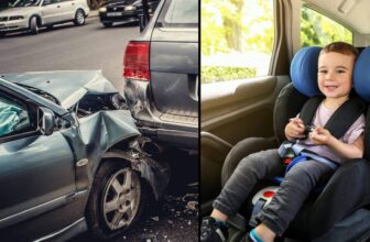 cadeirinha salva vidas num acidente de carro