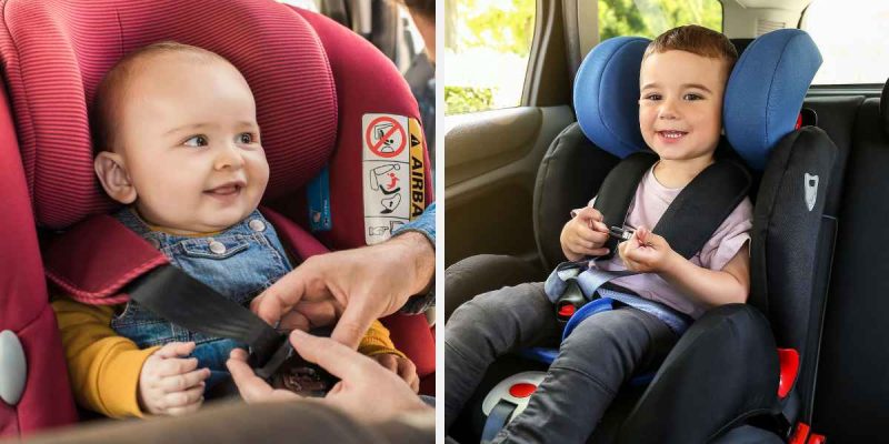 Cadeirinha certa para cada idade da criança